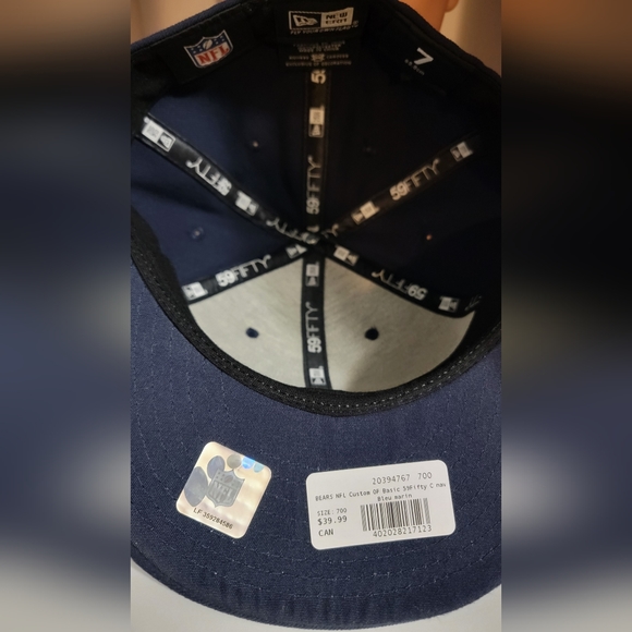 BNWT - Chicago Bears Fitted Hat sz 7 - Picture 2 of 6